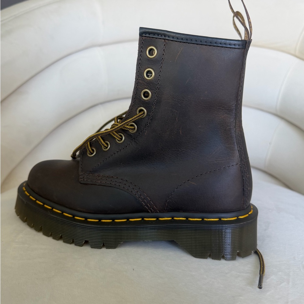Dr. Martens Dark Brown Leather Boots